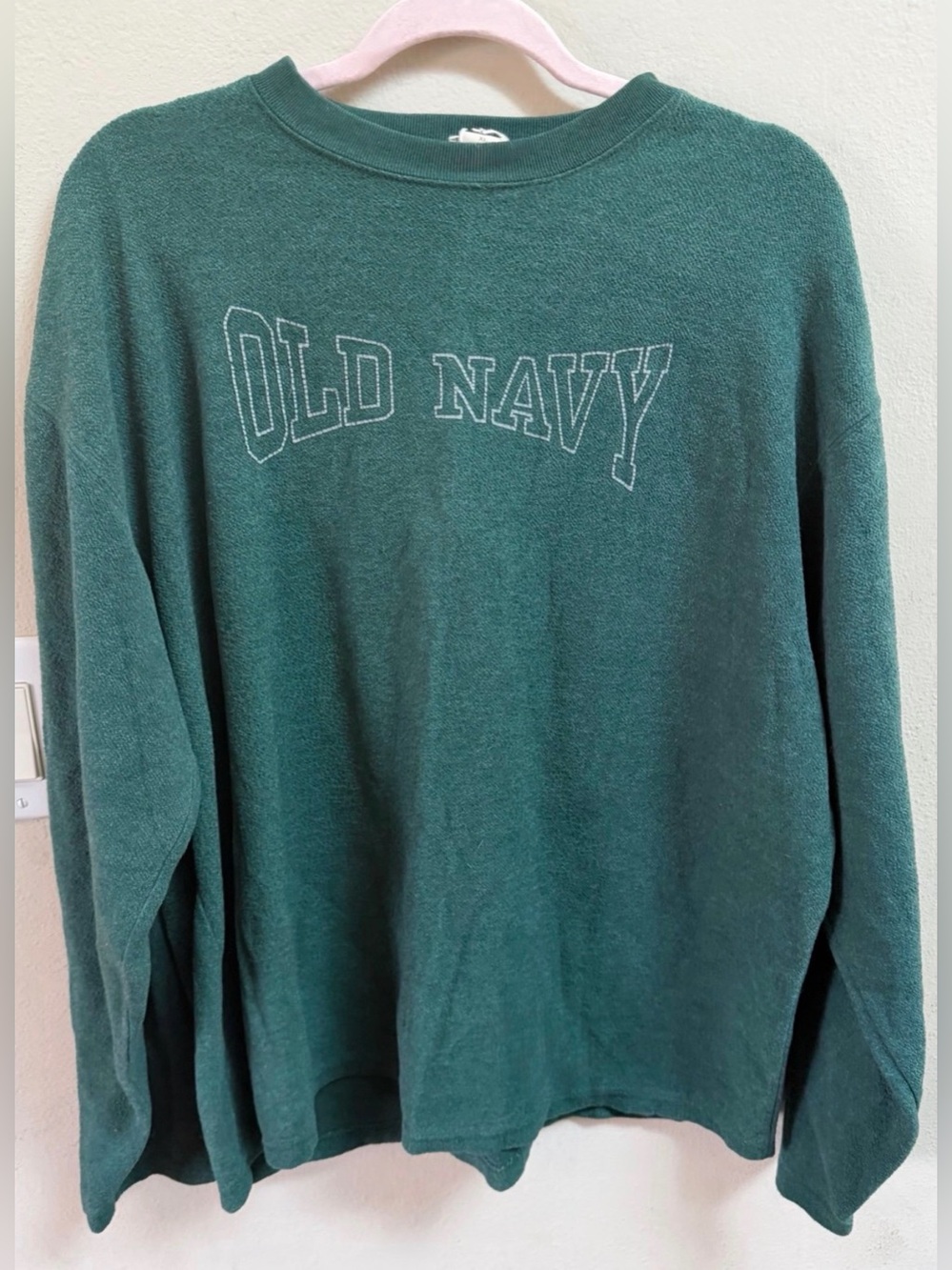 Old Navy Men's vintage Crewneck Sweater in Deep Teal
